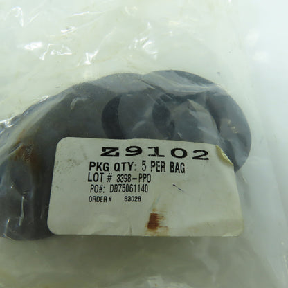 Z9102 Black Steel Washer 0.906" ID 1-3/4" OD 0.145" Thick For 7/8" Bolts Lot/17