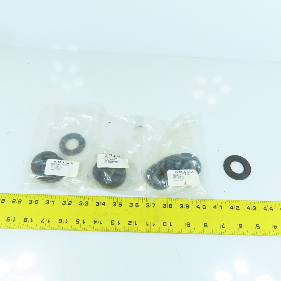 Z9102 Black Steel Washer 0.906" ID 1-3/4" OD 0.145" Thick For 7/8" Bolts Lot/17