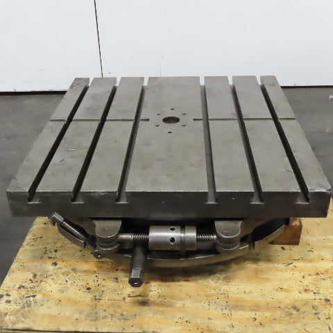 Portage 36" x 36" Steel T-Slot Machine Rotary Positioning Table 16 Position 360°