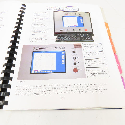 PC Controls PC800 Punch Wizard Turret Control Retrofit Manual