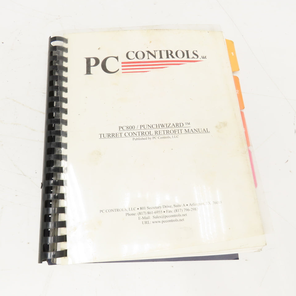 PC Controls PC800 Punch Wizard Turret Control Retrofit Manual