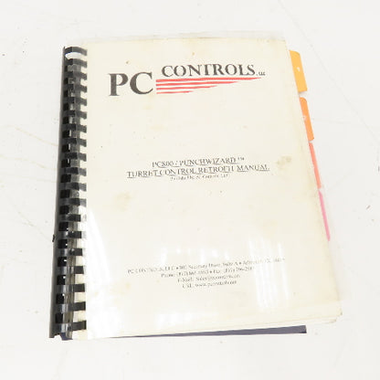 PC Controls PC800 Punch Wizard Turret Control Retrofit Manual