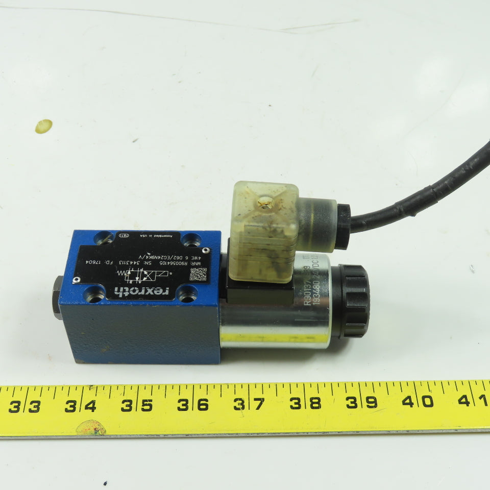 Rexroth 4WE 6 D62/EG24N9K4/V Hydraulic Directional Valve 350 Bar 24VDC Coil