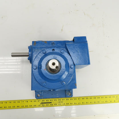 59:1 Ratio Right Angle Spiral Bevel Gearbox 1" x 1.5" Shafts