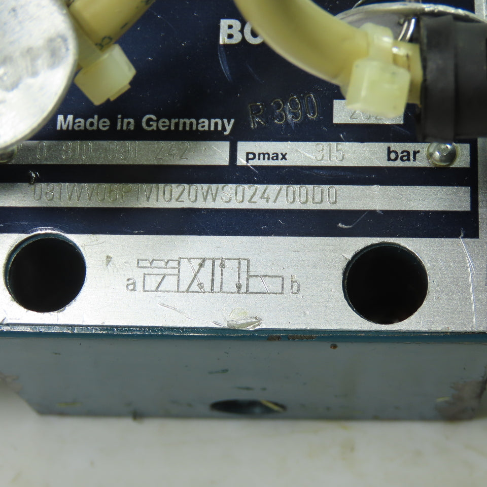 Bosch 0 810 091 242 081WV06P1V1020WS024/00D0 Hydraulic Directional Valve 315Bar
