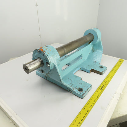Heavy Duty Fixed Cast Iron Stand Take Up Roller Assembly 24-1/2" W x 3-1/4" OD