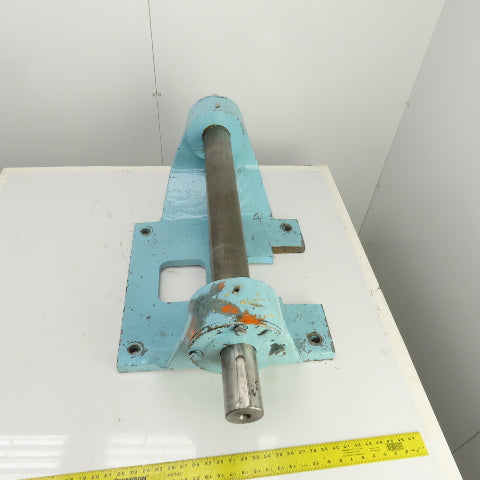 Heavy Duty Fixed Cast Iron Stand Take Up Roller Assembly 24-1/2" W x 3-1/4" OD