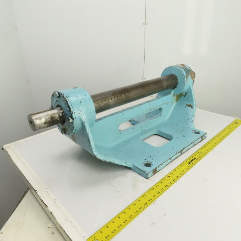 Heavy Duty Fixed Cast Iron Stand Take Up Roller Assembly 24-1/2" W x 3-1/4" OD