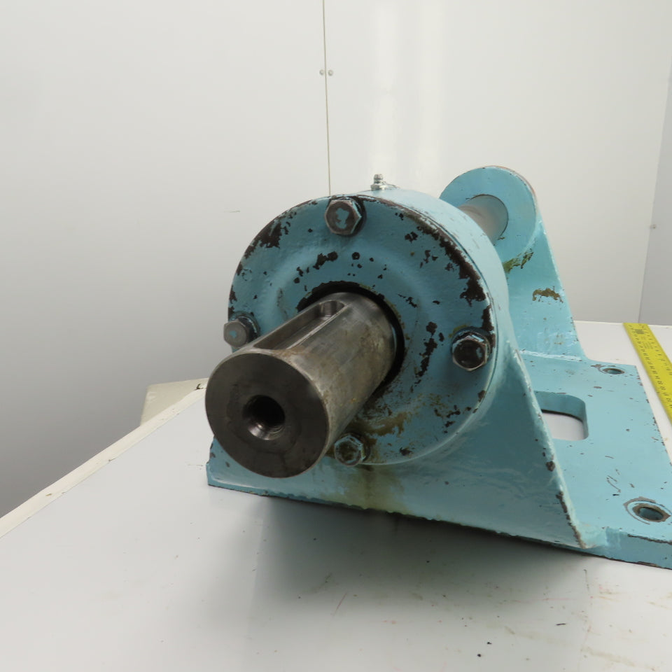 Heavy Duty Fixed Cast Iron Stand Take Up Roller Assembly 24-1/2" W x 3-1/4" OD
