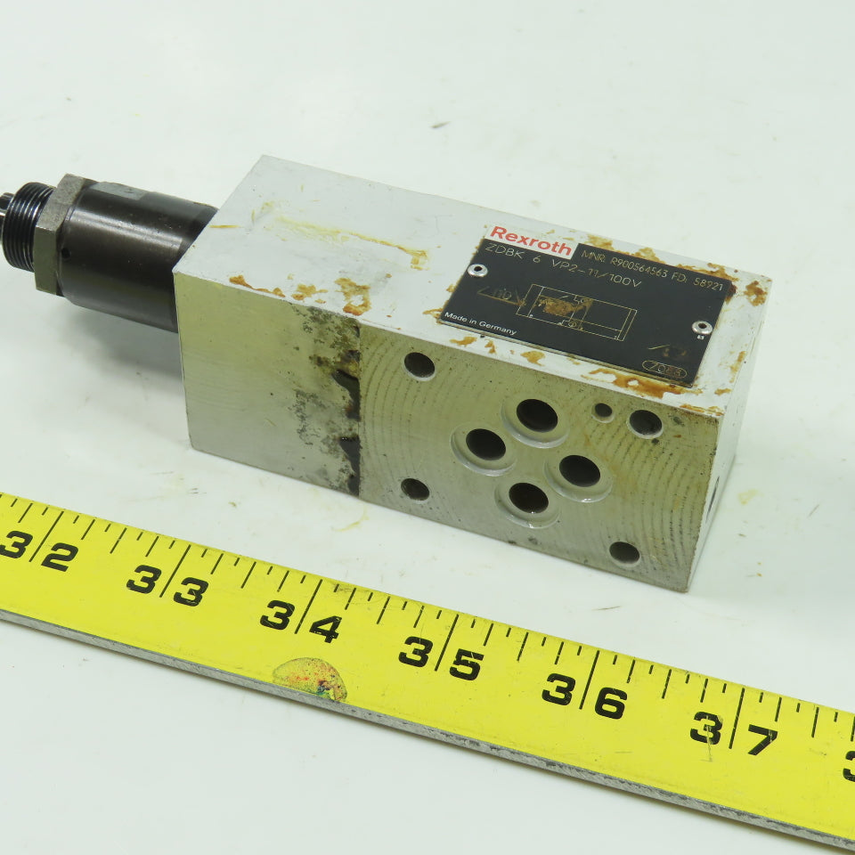 Rexroth ZDBK 6 VP2-11/100V Hydraulic Relief Valve