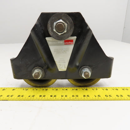 Dayton 2Z615B 1/2 Ton Capacity Push Pull Hoist Trolley 2-1/4"-5" Flange