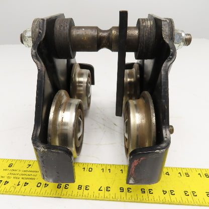 Dayton 2Z615B 1/2 Ton Capacity Push Pull Hoist Trolley 2-1/4"-5" Flange