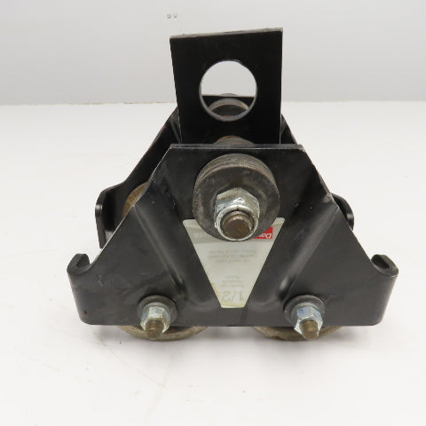 Dayton 2Z615B 1/2 Ton Capacity Push Pull Hoist Trolley 2-1/4"-5" Flange