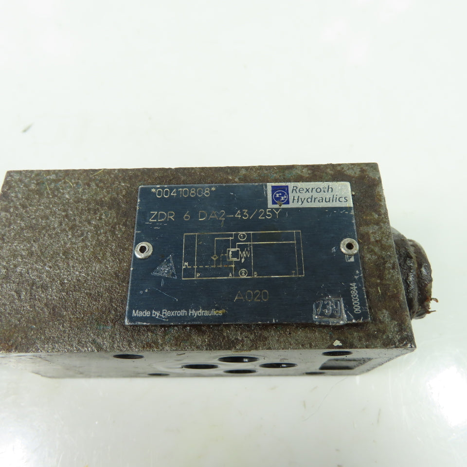Rexroth ZDR 6 DA2-43/25Y *00410808 Hydraulic Pressure Relief Valve
