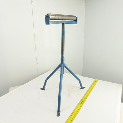 15" Wide Steel Saw Cut Off Support Roller Stand Adjustable Height 22" To 36"