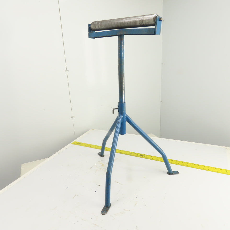 15" Wide Steel Saw Cut Off Support Roller Stand Adjustable Height 22" To 36"