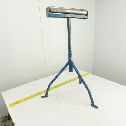 15" Wide Steel Saw Cut Off Support Roller Stand Adjustable Height 22" To 36"