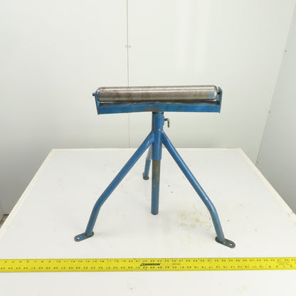 15" Wide Steel Saw Cut Off Support Roller Stand Adjustable Height 22" To 36"