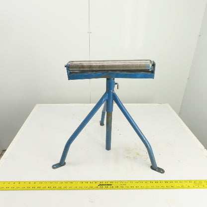 15" Wide Steel Saw Cut Off Support Roller Stand Adjustable Height 22" To 36"