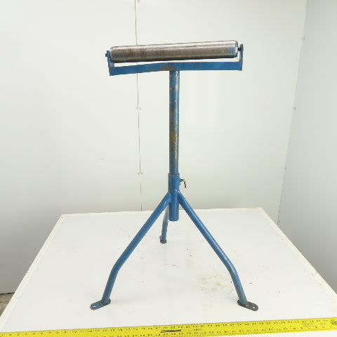15" Wide Steel Saw Cut Off Support Roller Stand Adjustable Height 22" To 36"
