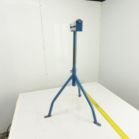 15" Wide Steel Saw Cut Off Support Roller Stand Adjustable Height 22" To 36"