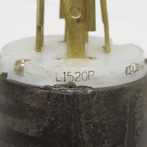 Pass Seymour L1520P 20A 480V 3 Prong w/ Ground Electrical Turnlok Plug Male