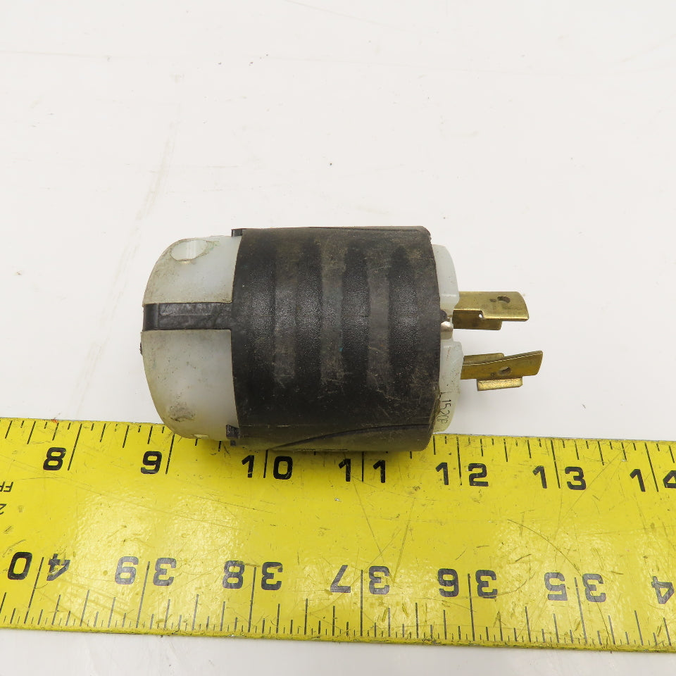 Pass Seymour L1520P 20A 480V 3 Prong w/ Ground Electrical Turnlok Plug Male