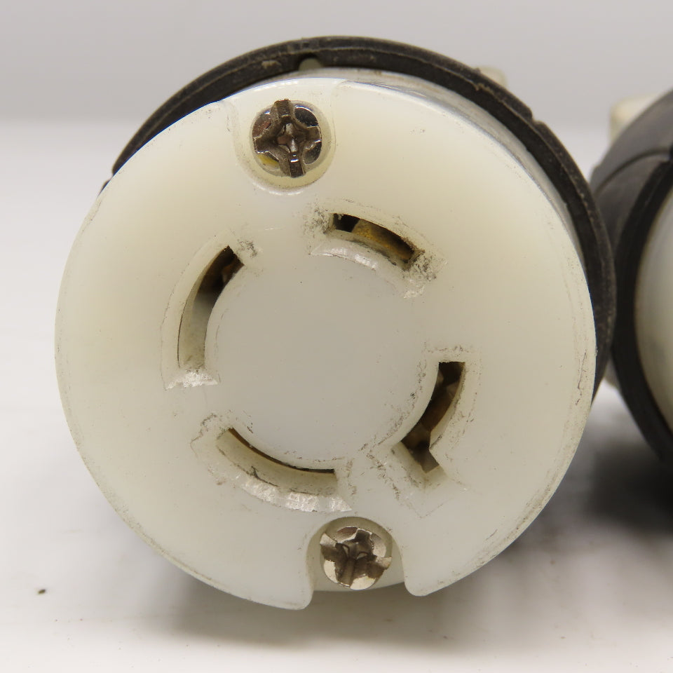 Pass & Seymour L1620C 20A 480V 3 Pole W/ Ground Turnlok Female Plug Lot Of 2