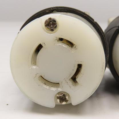 Pass & Seymour L1620C 20A 480V 3 Pole W/ Ground Turnlok Female Plug Lot Of 2