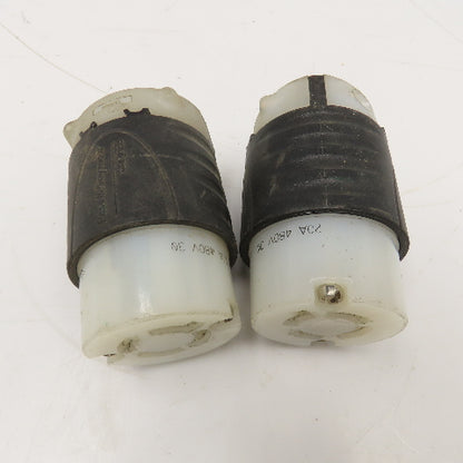 Pass & Seymour L1620C 20A 480V 3 Pole W/ Ground Turnlok Female Plug Lot Of 2