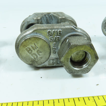 Crosby BMD6 9/16" - 5/8" Galvanized Fist-Grip Wire Rope Clip Lot Of 3