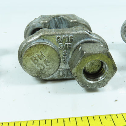 Crosby BMD6 9/16" - 5/8" Galvanized Fist-Grip Wire Rope Clip Lot Of 3