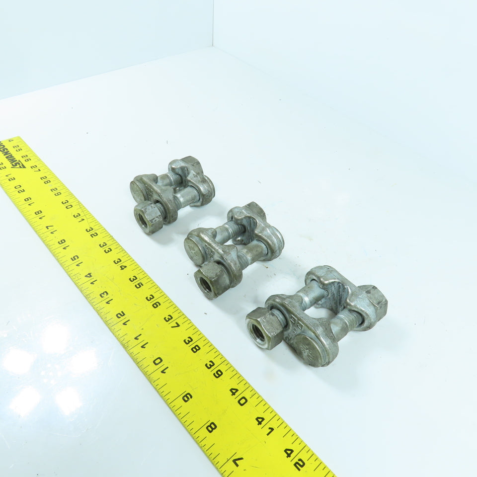 Crosby BMD6 9/16" - 5/8" Galvanized Fist-Grip Wire Rope Clip Lot Of 3