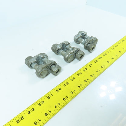 Crosby BMD6 9/16" - 5/8" Galvanized Fist-Grip Wire Rope Clip Lot Of 3