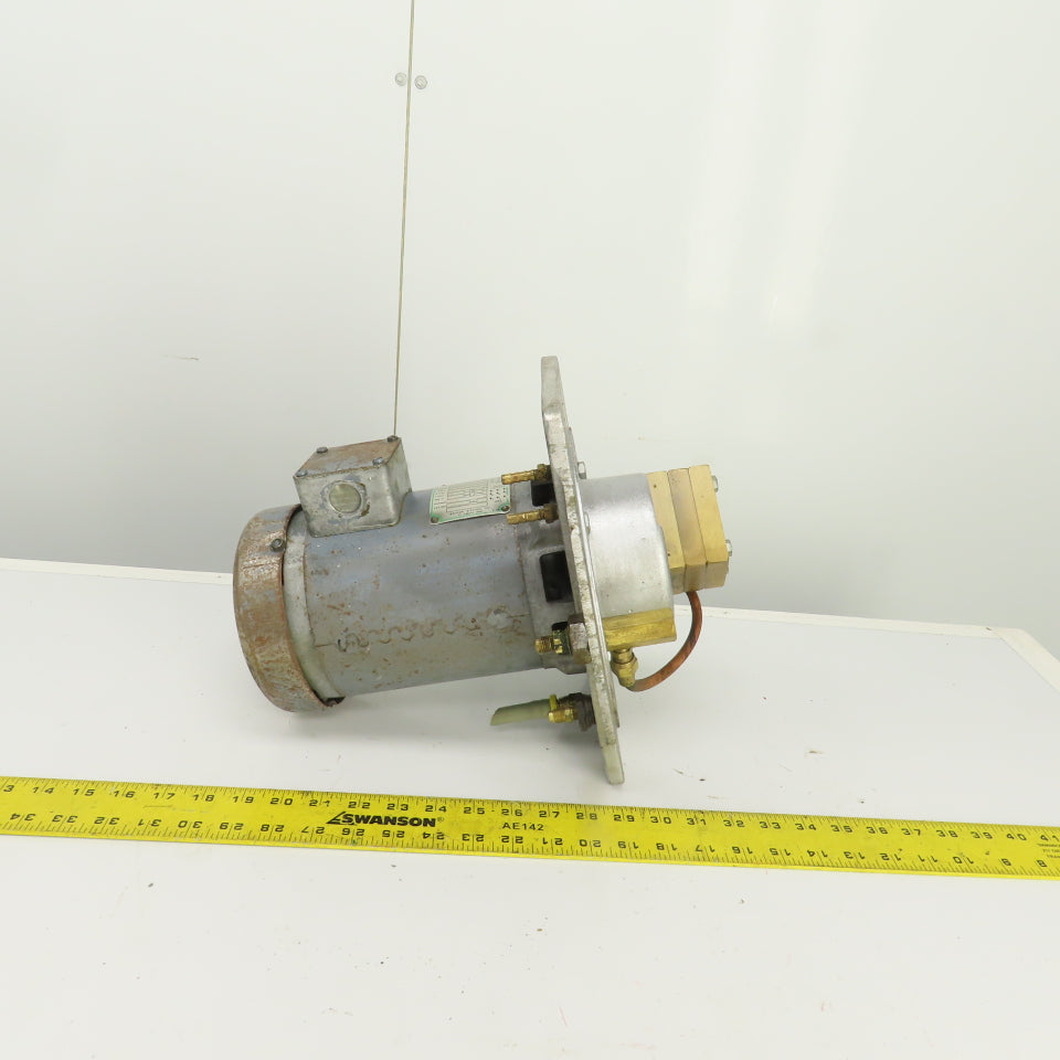 Baldor KWM3007 1/3HP Piston Oil Way Lube Pump 208-220/440V 3PH 1725RPM