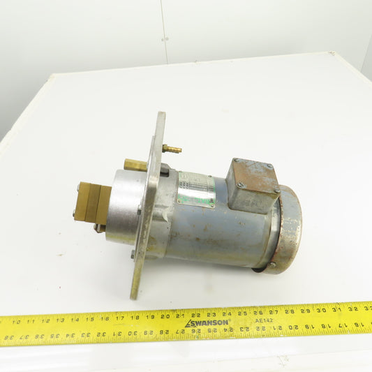 Baldor KWM3007 1/3HP Piston Oil Way Lube Pump 208-220/440V 3PH 1725RPM