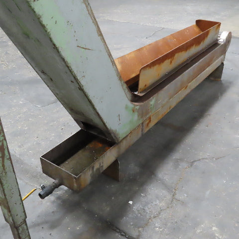 6" x 10' Incline Chip Conveyor 19FPM 230/460V 1/3Hp 59" Discharge