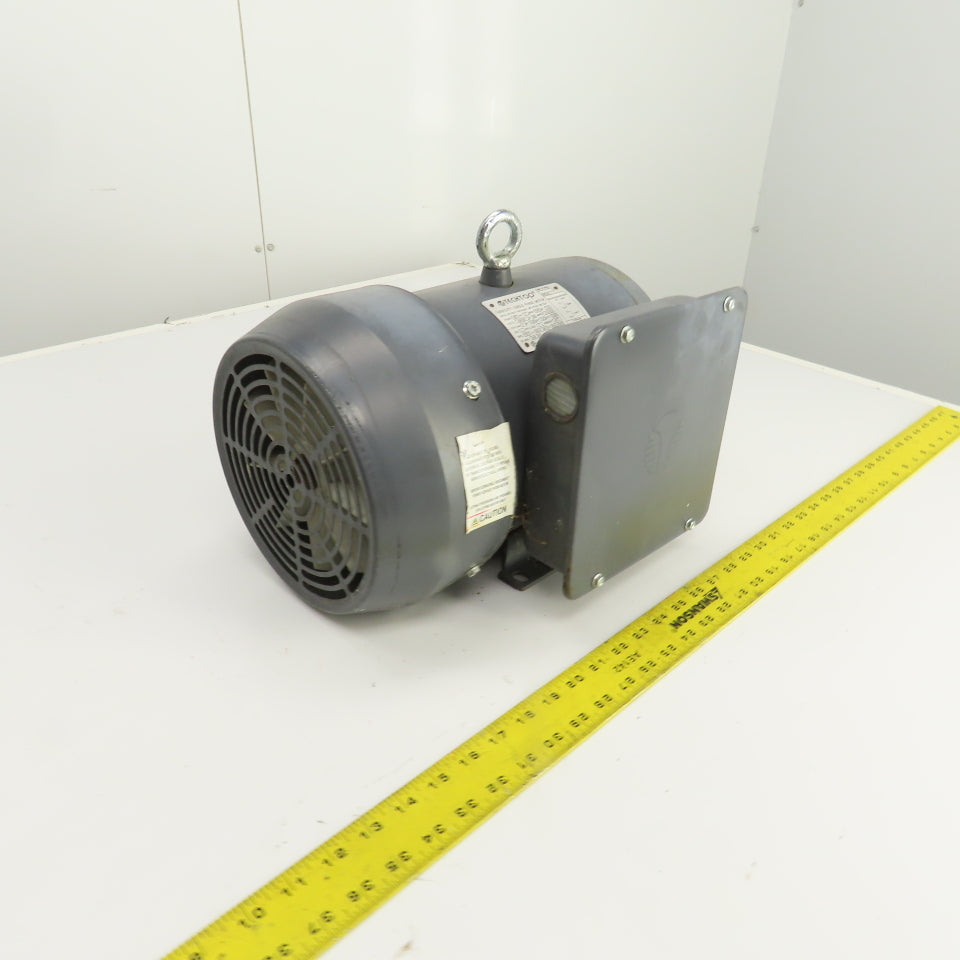 Techtop RD1-RS-TF-182T-4-B-3 3HP AC Electric Motor 1725RPM 208-230V 1PH 182T FR.