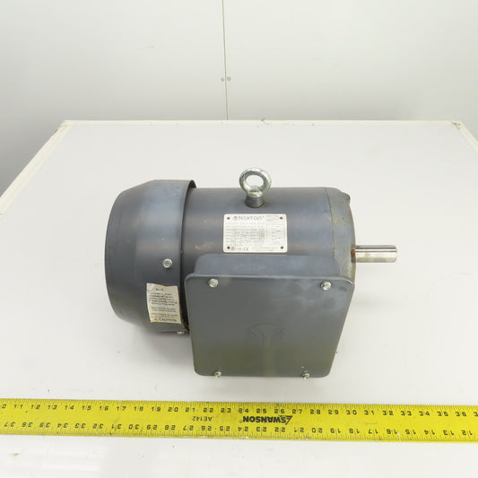 Techtop RD1-RS-TF-182T-4-B-3 3HP AC Electric Motor 1725RPM 208-230V 1PH 182T FR.