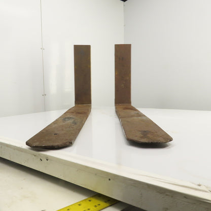 Class 2 II Carriage Tapered Forklift Forks 40" x 5-1/2" W/Locks Set Of 2