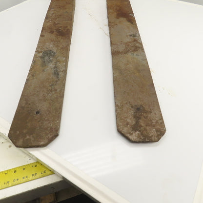 Class 2 II Carriage Tapered Forklift Forks 40" x 5-1/2" W/Locks Set Of 2