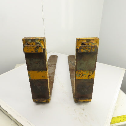 Class 2 II Carriage Tapered Forklift Forks 40" x 5-1/2" W/Locks Set Of 2
