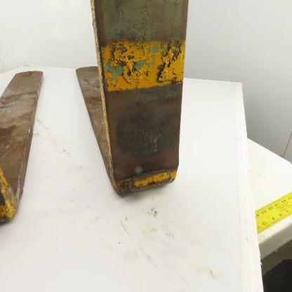 Class 2 II Carriage Tapered Forklift Forks 40" x 5-1/2" W/Locks Set Of 2