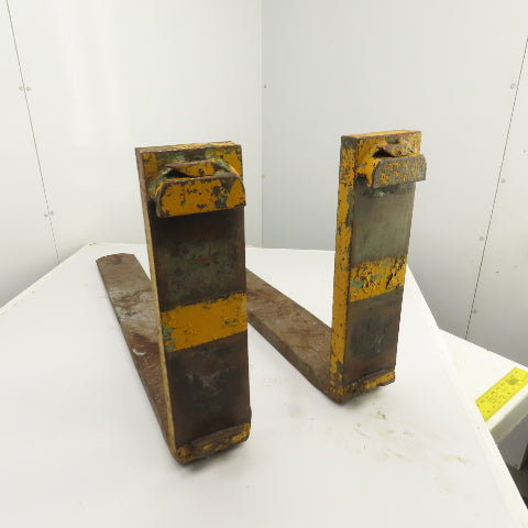 Class 2 II Carriage Tapered Forklift Forks 40" x 5-1/2" W/Locks Set Of 2