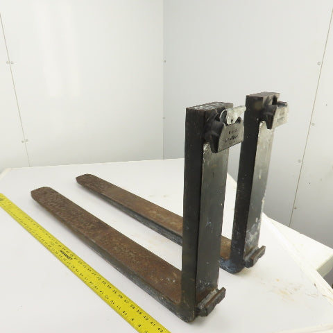 Kenhar Class II 2 Tapered Forklift Forks Carriage Mount 36" x 4" Set Of 2