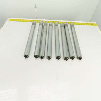 Dematic S3453 HQ 1.900 OD 22"BF 23-3/8" OAL Gravity Conveyor Roller Lot Of 8
