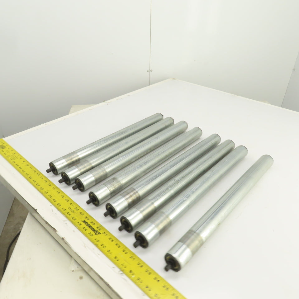 Dematic S3453 HQ 1.900 OD 22"BF 23-3/8" OAL Gravity Conveyor Roller Lot Of 8