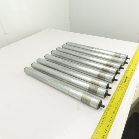 Dematic S3453 HQ 1.900 OD 22"BF 23-3/8" OAL Gravity Conveyor Roller Lot Of 8