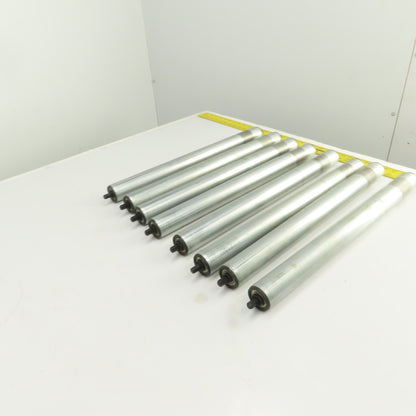 Dematic S3453 HQ 1.900 OD 22"BF 23-3/8" OAL Gravity Conveyor Roller Lot Of 8