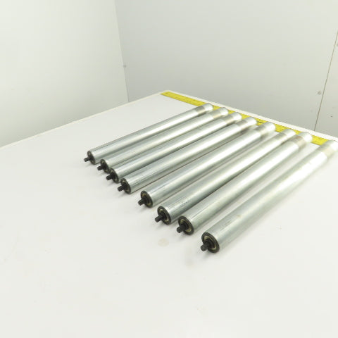 Dematic S3453 HQ 1.900 OD 22"BF 23-3/8" OAL Gravity Conveyor Roller Lot Of 8